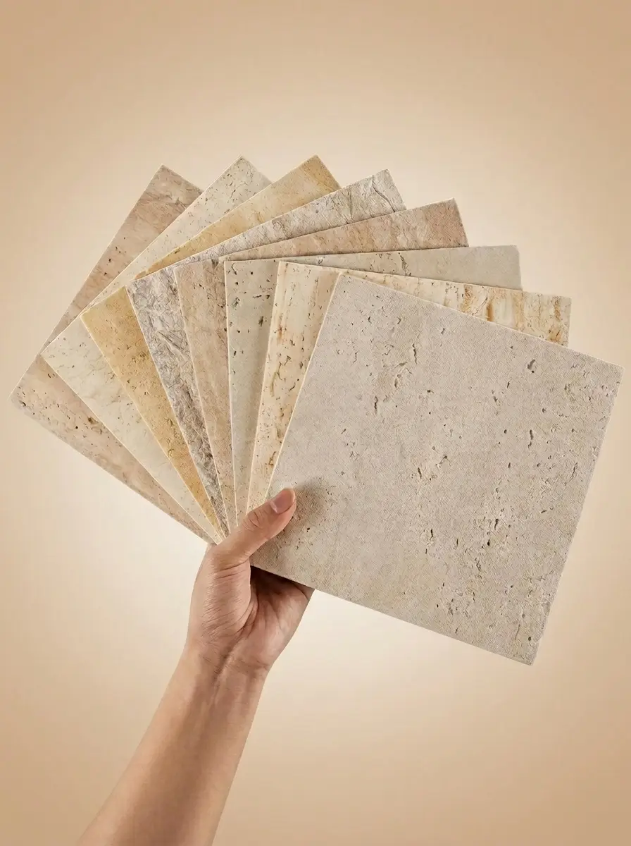 Flexible stone samples